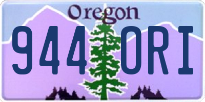 OR license plate 944ORI