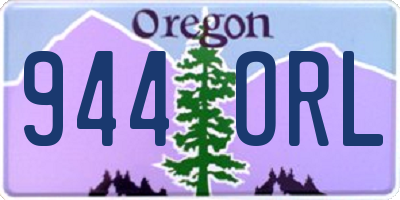 OR license plate 944ORL