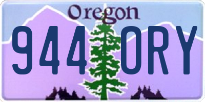 OR license plate 944ORY