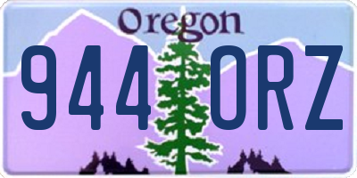 OR license plate 944ORZ