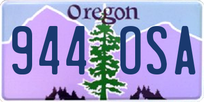 OR license plate 944OSA