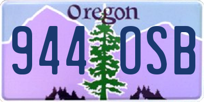 OR license plate 944OSB
