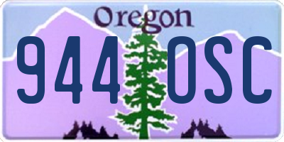 OR license plate 944OSC