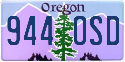 OR license plate 944OSD