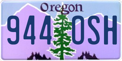 OR license plate 944OSH