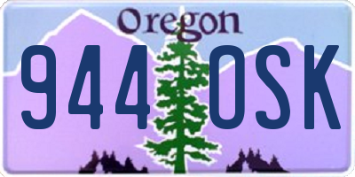 OR license plate 944OSK