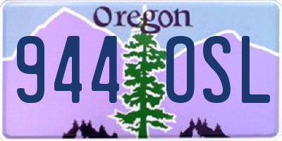 OR license plate 944OSL