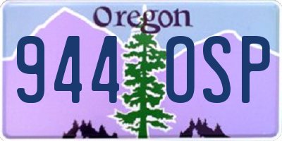 OR license plate 944OSP