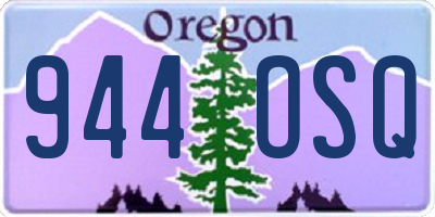 OR license plate 944OSQ