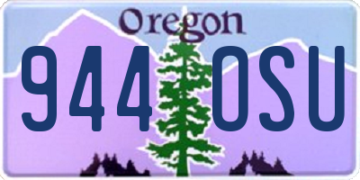 OR license plate 944OSU