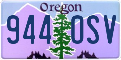 OR license plate 944OSV
