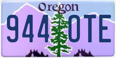 OR license plate 944OTE