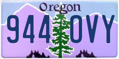 OR license plate 944OVY