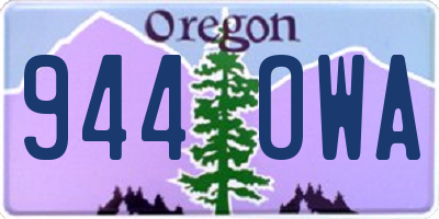 OR license plate 944OWA