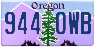 OR license plate 944OWB