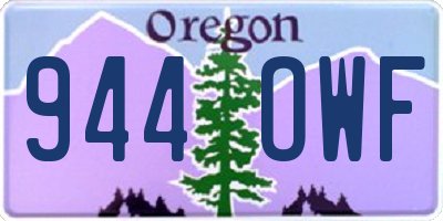 OR license plate 944OWF