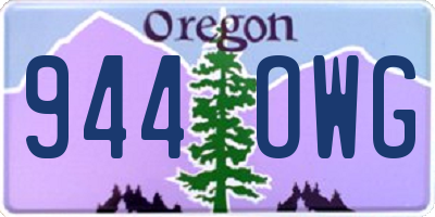 OR license plate 944OWG