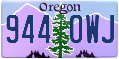 OR license plate 944OWJ