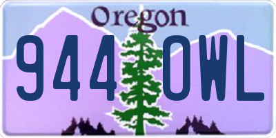 OR license plate 944OWL