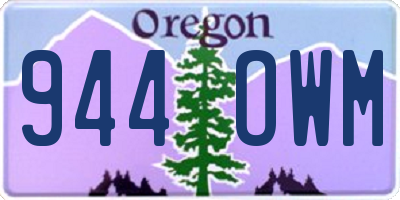 OR license plate 944OWM