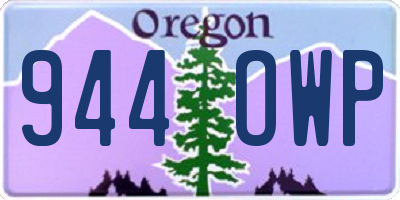 OR license plate 944OWP