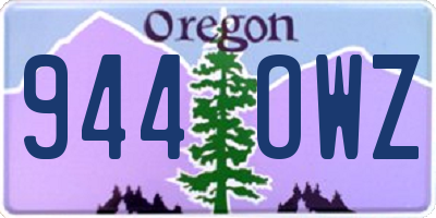 OR license plate 944OWZ