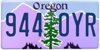 OR license plate 944OYR