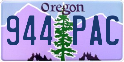 OR license plate 944PAC