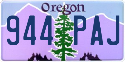 OR license plate 944PAJ