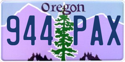 OR license plate 944PAX