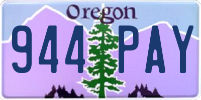 OR license plate 944PAY