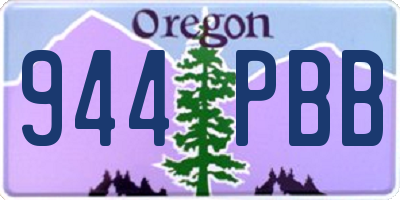 OR license plate 944PBB