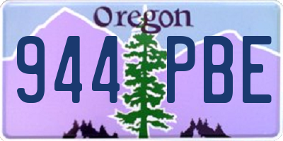 OR license plate 944PBE