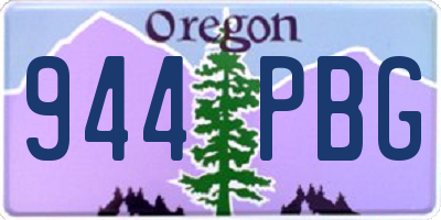 OR license plate 944PBG