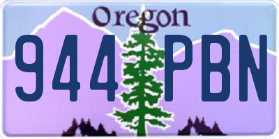 OR license plate 944PBN