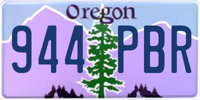 OR license plate 944PBR