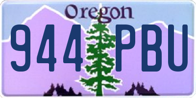 OR license plate 944PBU