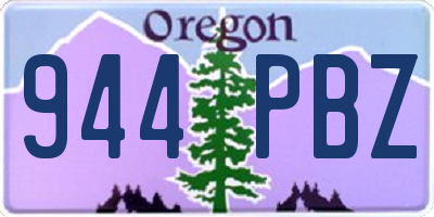 OR license plate 944PBZ