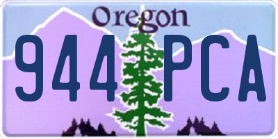 OR license plate 944PCA