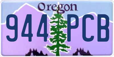 OR license plate 944PCB