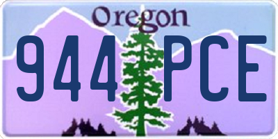 OR license plate 944PCE