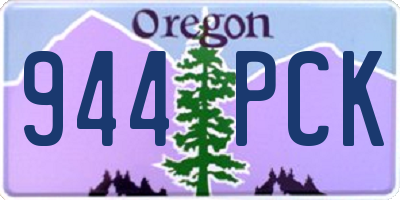 OR license plate 944PCK