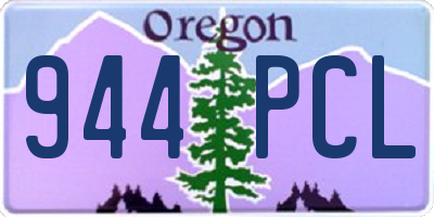 OR license plate 944PCL
