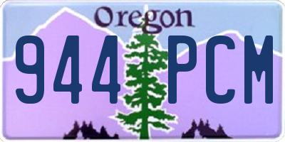 OR license plate 944PCM