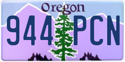 OR license plate 944PCN