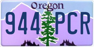 OR license plate 944PCR