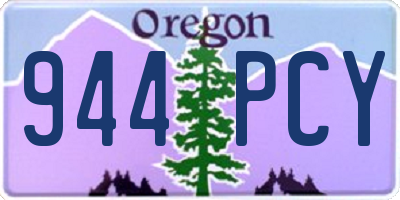 OR license plate 944PCY
