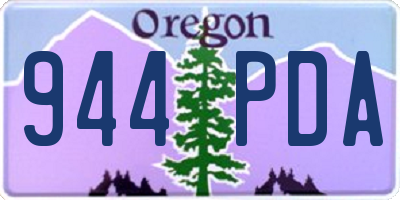 OR license plate 944PDA