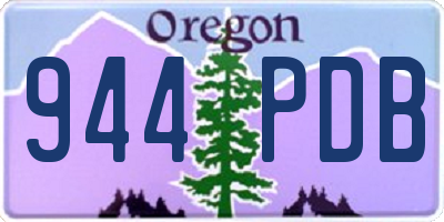 OR license plate 944PDB