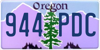OR license plate 944PDC